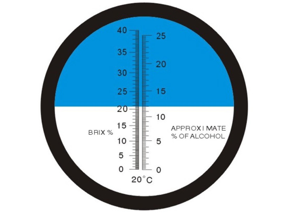 Refractometer Alcoolometro optical RHW 25 Brix and Alcohol Agritech Store