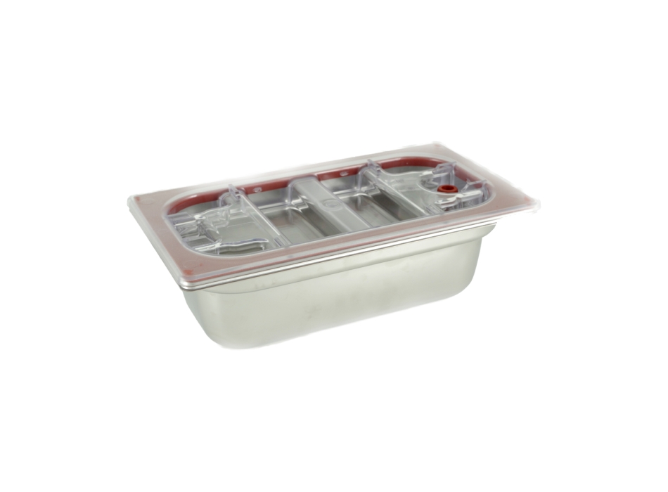 Hot steel H 100 1/3 Gastronorm lid and polycarbonate Agritech Store