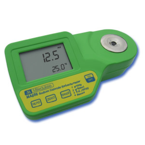 Digital Refractometer for measurements of Sodium Chloride MA886 Agritech Store