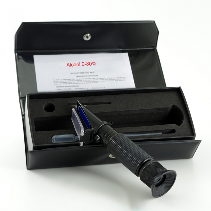 Portable Optical refractometer for alcohol with ATC