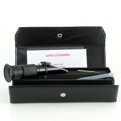 Portable refractometer for Contact Lenses with ATC