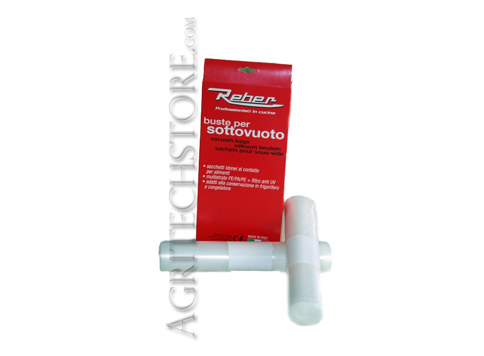 Scatola due rotoli sacchetti 30 X 6 mt. per sottovuoto 6725N Agritech Store