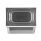 Stainless steel basin GN1/1 h6.5 cm
