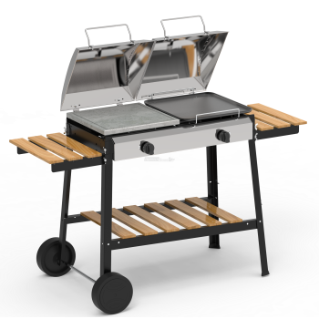 STEREO STAINLESS STEEL Barbecue Agritech Store