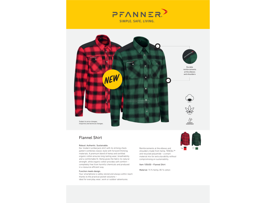 Pfanner Men's Flannel Shirt Agritech Store