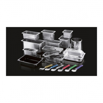 Anti-rotational stainless steel ice cream container, Ø 200 mm, h 250 mm, 7.3 litres Agritech Store