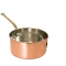 Tinned copper saucepan with 1 handle