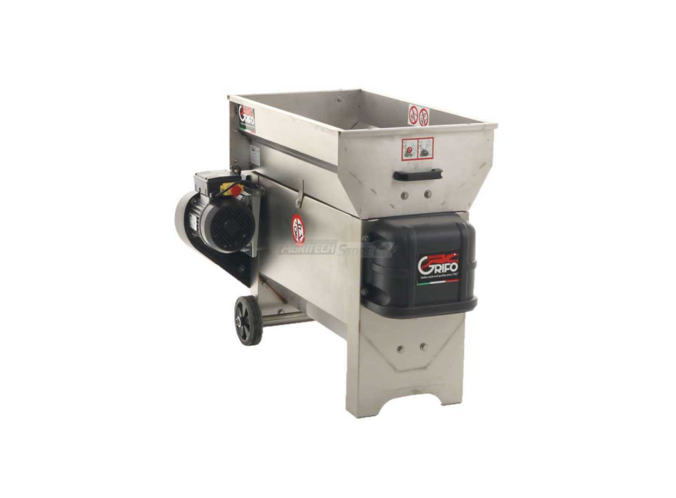 Electric destemmer with tank - 2 versions Agritech Store