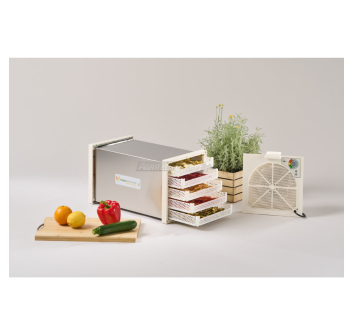 Biosec Silver B5-S Stainless Steel Home Dehydrator – 5 Baskets Agritech Store