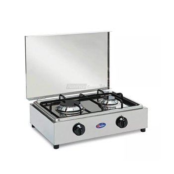 2-Burner Stainless Steel Camping Gas Stove - 200ACCGP Agritech Store