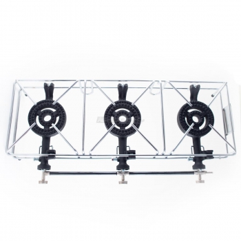 Chrome wire 3 burner outdoor gas stove Agritech Store