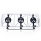 Chrome wire 3 burner outdoor gas stove