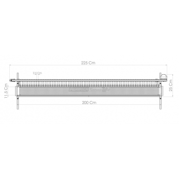 Grill Giraspidini & Arrosticini Tecnoroast 80 pieces Single Agritech Store
