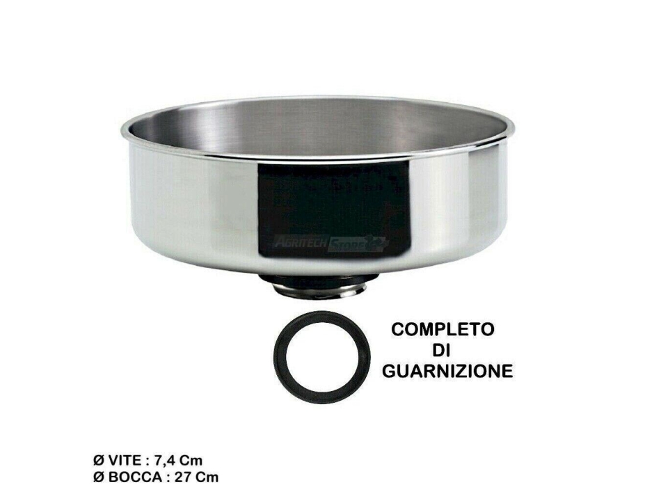 Stainless Steel Funnel for Semi-Pouring Potato N.5 Reber Agritech Store