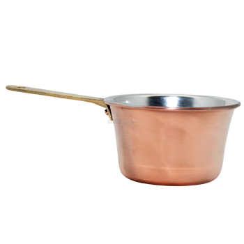 Mini polenta pot 1 portion – Handcrafted copper with handle Agritech Store