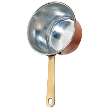 Mini polenta pot 1 portion – Handcrafted copper with handle Agritech Store