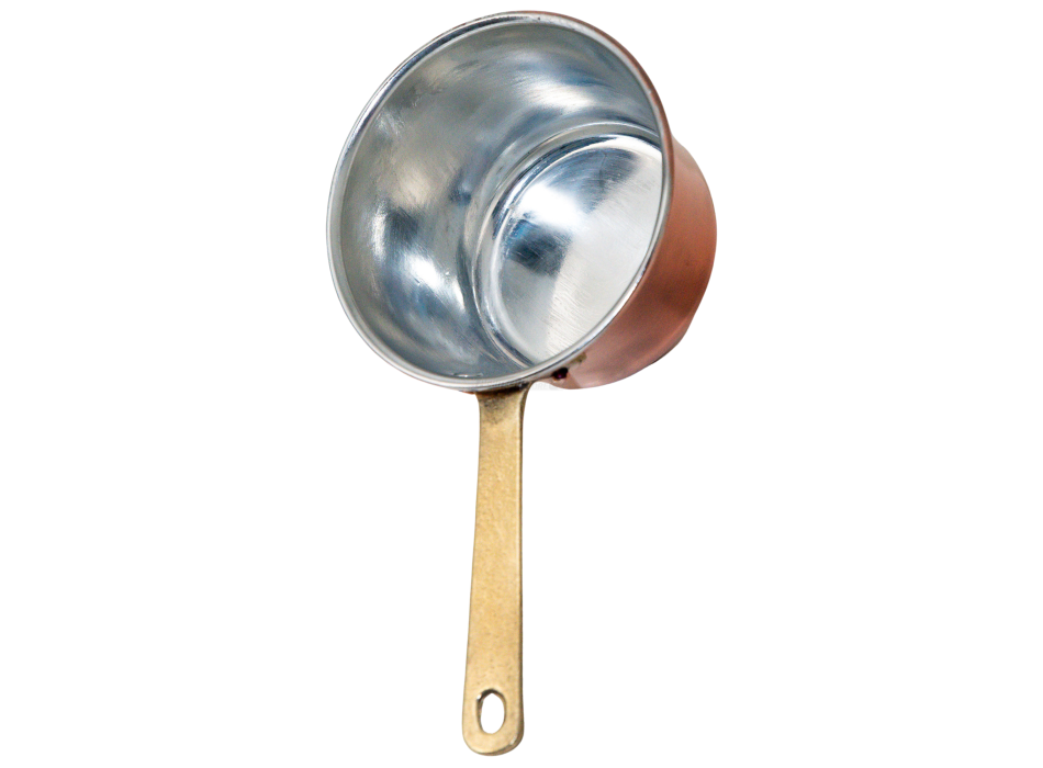 Mini polenta pot 1 portion – Handcrafted copper with handle Agritech Store