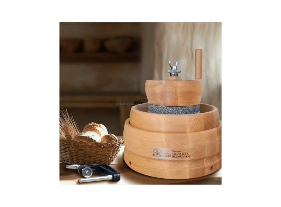 Grain Mill - Manual Grain Grinder with Granite Stone MH6 Agritech Store