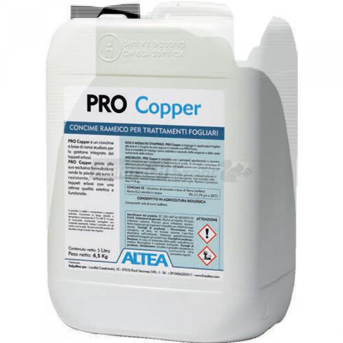 PRO COPPER Liquid Fertilizer with Copper 5 liters Agritech Store