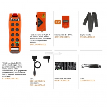 Radio Control for Lifting E1 Mia Base Agritech Store