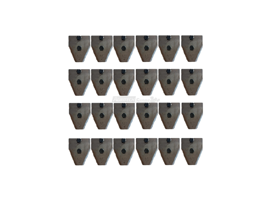 SET OF 24 BLADES AND RESIST SCREWS/8 Agritech Store