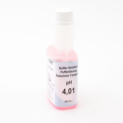 PH 4 buffer solution for red pH meters 250 ml.