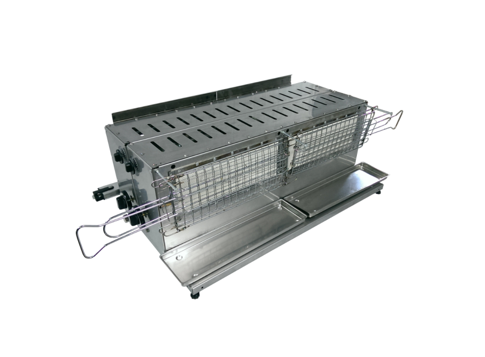 Tecnoroast TGPD-60 Double Gas Pro – Professional Automatic Gas Grill for 60 Arrosticini Agritech Store