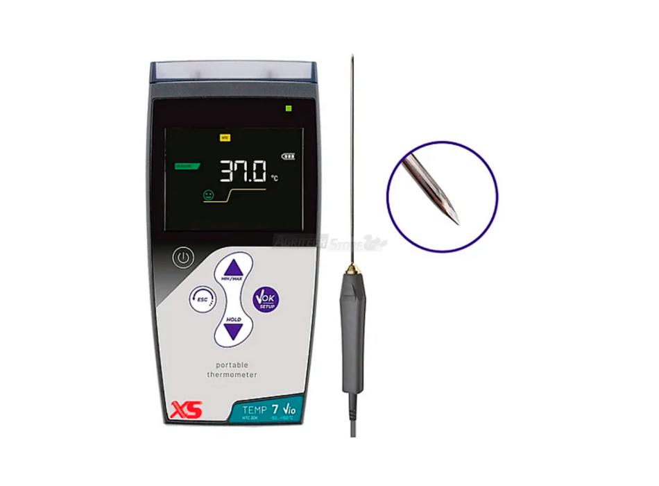 XS TEMP 7 NTC Vio Digital Thermometer with NT7P Penetration Probe Agritech Store