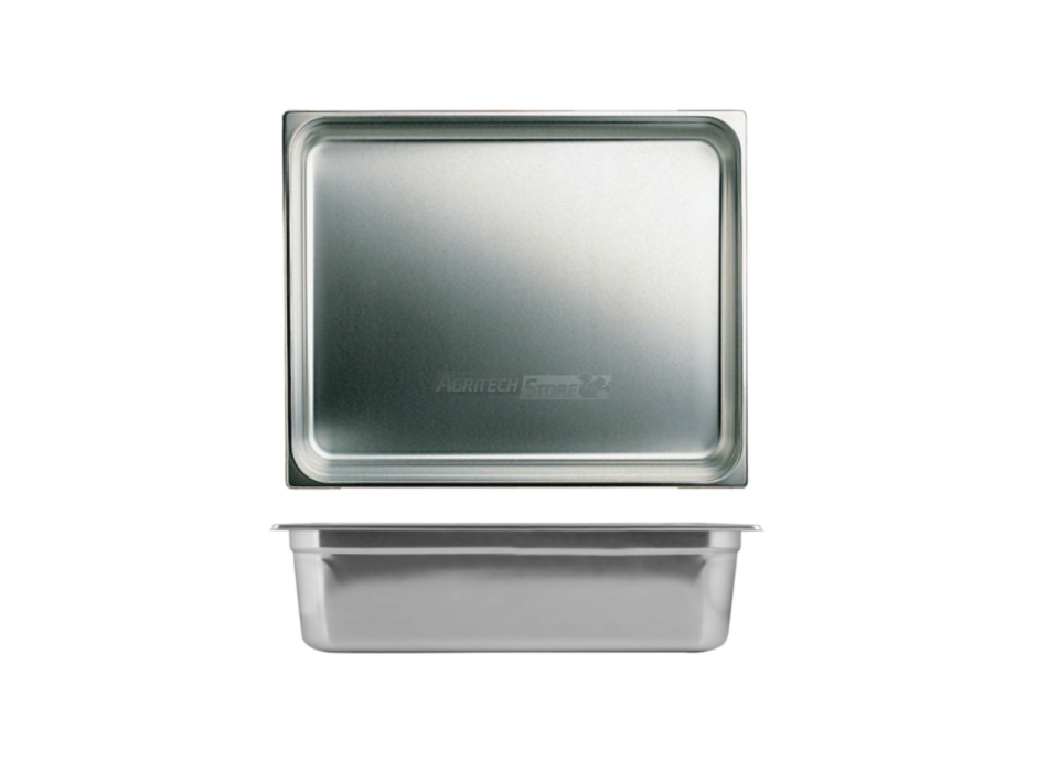 Stainless steel tank Gastronorm GN2/1 h10cm Agritech Store