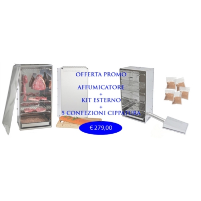 Smoker bieten komplette Kits und externe 6 Kg.Cippato