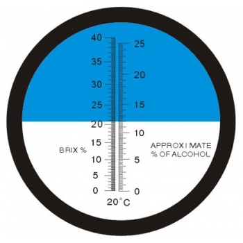 Refraktometer Alcoolometro optischen RHW 25 Brix und Alkohol Agritech Store