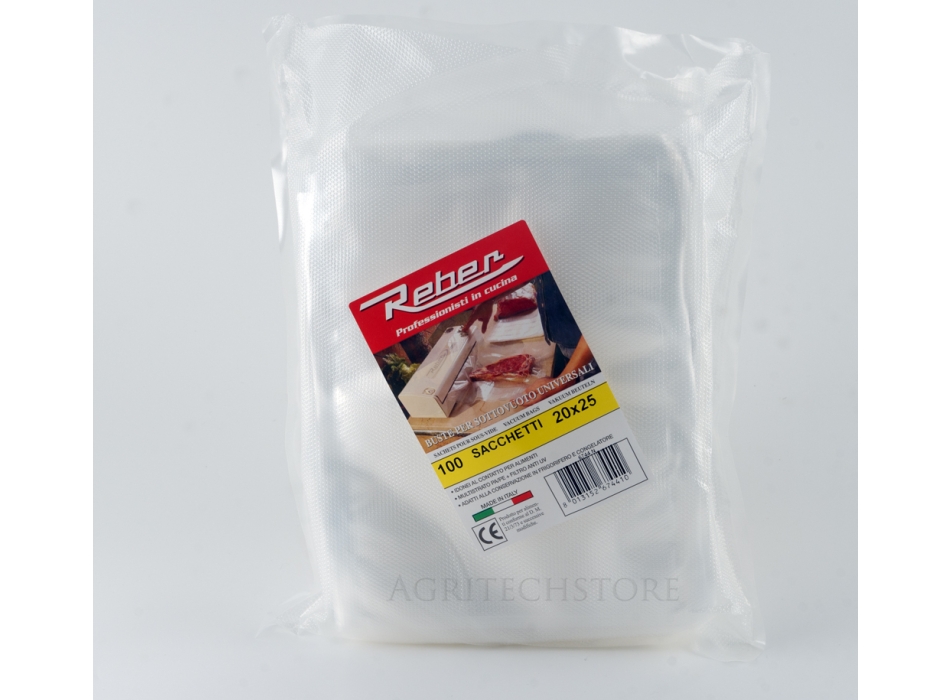 Beutel zur Vakuumverpackung - Tüte à 100 Beutel 20x30 Agritech Store