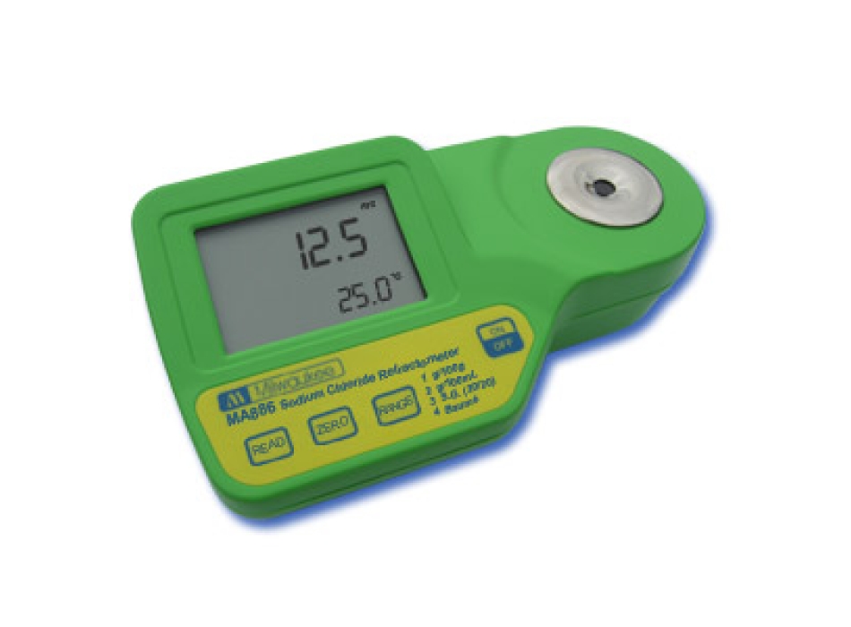 Digitale Refraktometer zur Messung von Natriumchlorid MA886 Agritech Store