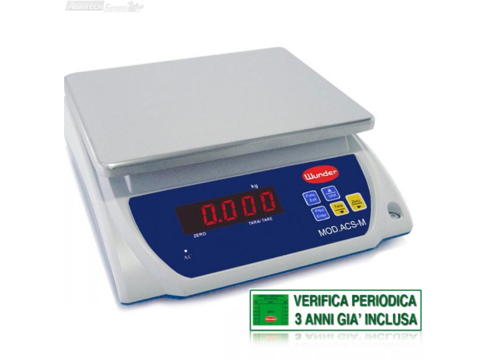 Scales Tabelle "Certified" Mehrzweckbereich 15/30 Kg Agritech Store
