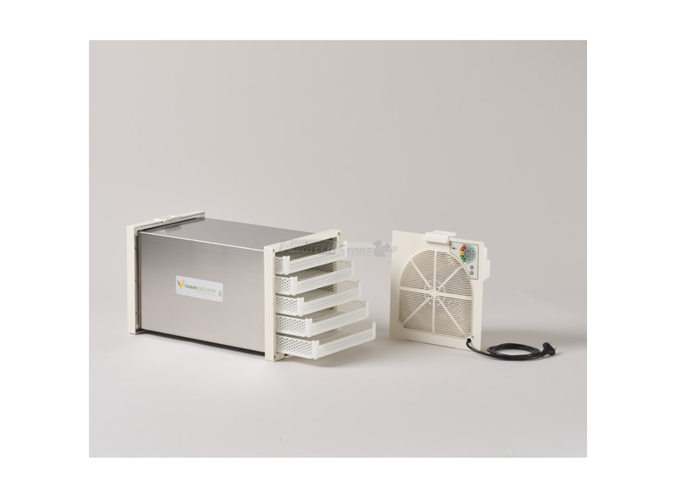 Biosec Silver B5-S Edelstahl-Heimdörrgerät – 5 Körbe Agritech Store