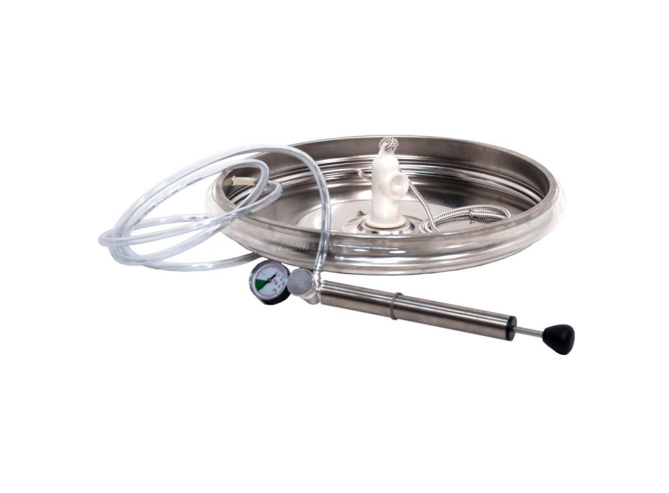 Schwimmende Stahlluftschacht aus Edelstahl für 50 oder 65 Liter. Agritech Store