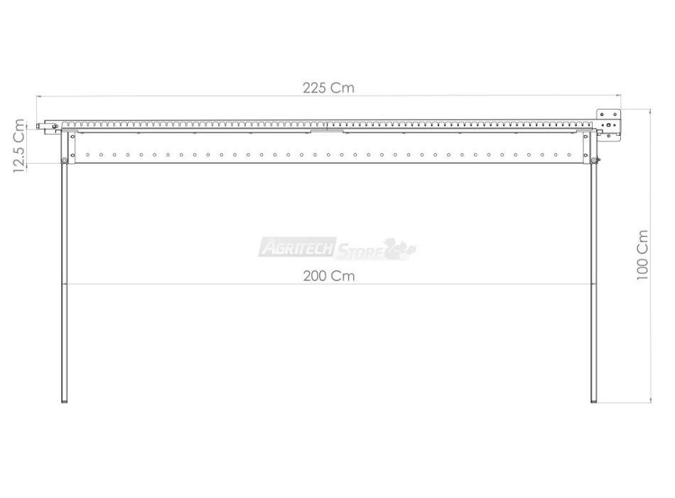 Grill Giraspidini & Arrosticini Tecnoroast 80 Stück Single Agritech Store