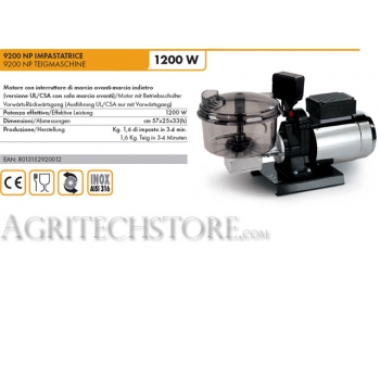 TEIGMASCHINE Reber 9200NP 1200 W KG. 1,6 Agritech Store