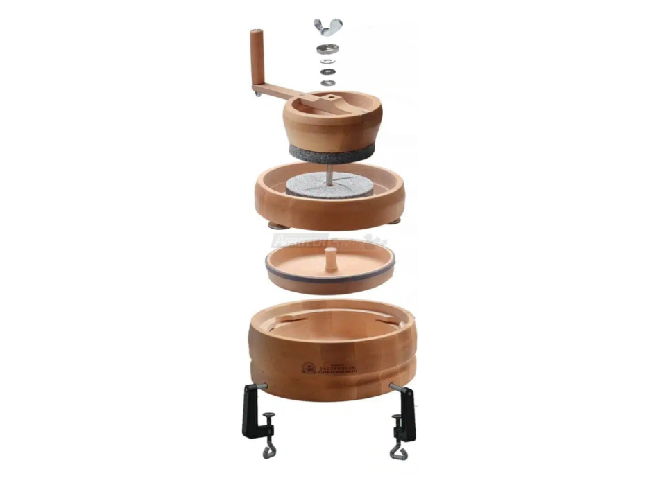 Getreidemühle - Manuelle Getreidemühle mit Granitstein MH6 Agritech Store