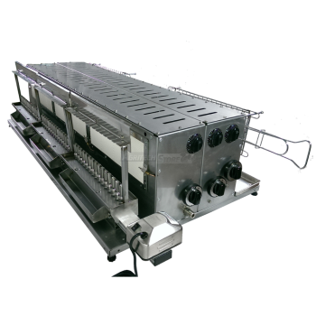 Tecnoroast TGPD-90 Doppel-Gas-Profi – Professioneller automatischer Gasgrill für 90 Arrosticini Agritech Store
