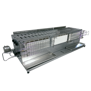 Tecnoroast TGPD-90 Doppel-Gas-Profi – Professioneller automatischer Gasgrill für 90 Arrosticini Agritech Store