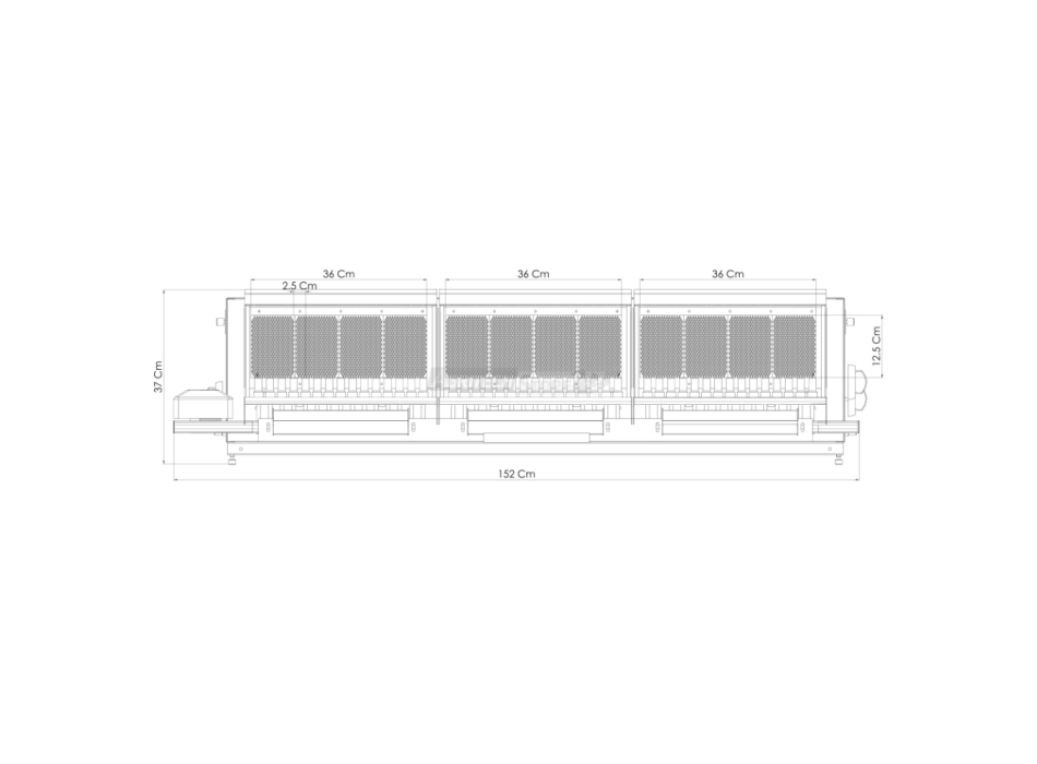 Tecnoroast TGPD-90 Doppel-Gas-Profi – Professioneller automatischer Gasgrill für 90 Arrosticini Agritech Store
