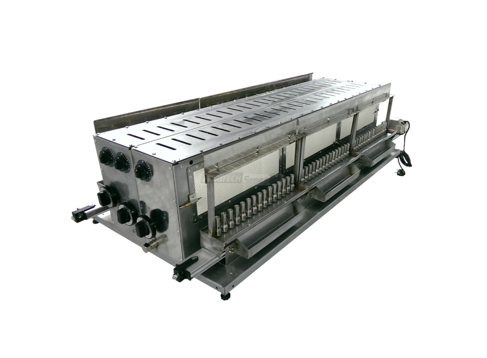 Tecnoroast TGPD-90 Doppel-Gas-Profi – Professioneller automatischer Gasgrill für 90 Arrosticini Agritech Store
