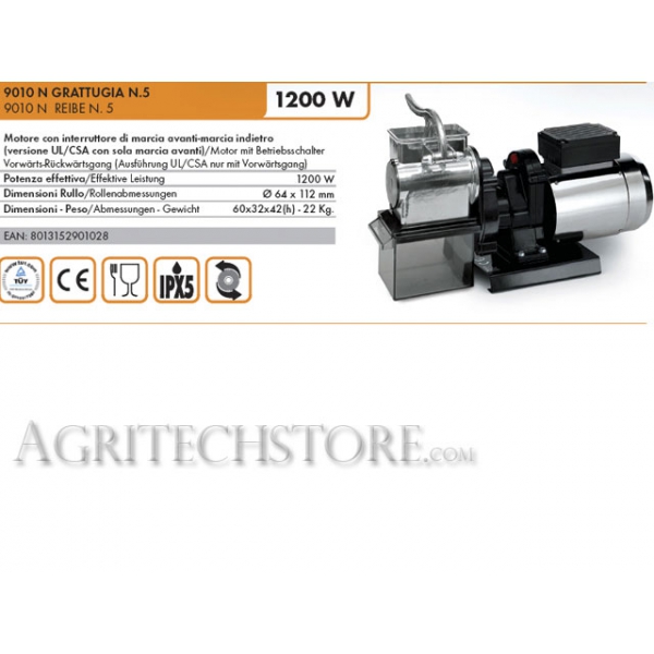 Rallador eléctrico Reber # 5 9010NP Agritech Store
