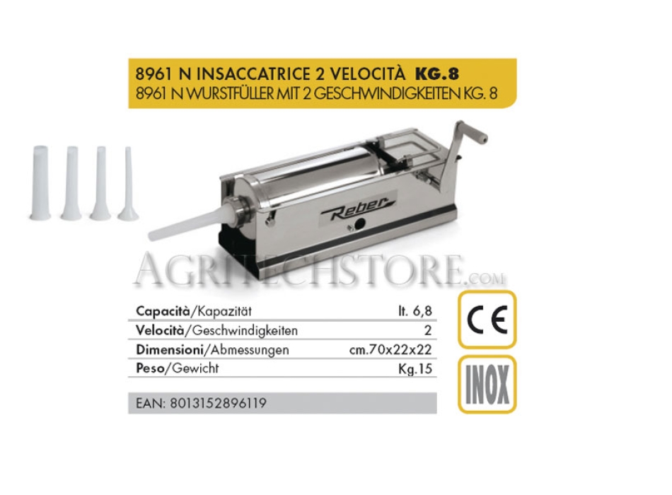 Embolsado Reber 8961 N * 8 Kg. Agritech Store