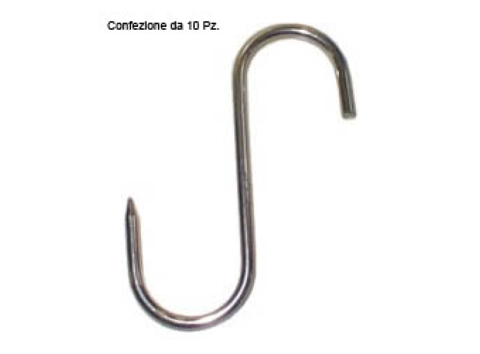 Ganchos de acero inoxidable Paquete 10 piezas. Agritech Store