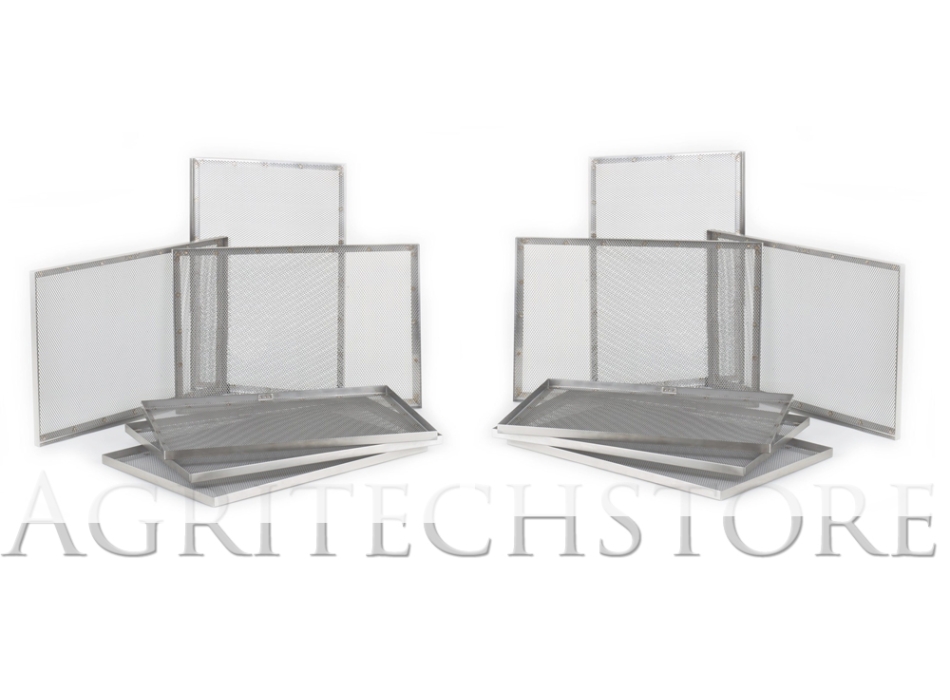 Kit de 12  Bandejas Acero Inoxidable CEB12 Agritech Store