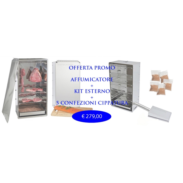 Oferta Fumador kits completos y externa 5 Kg.Cippato Agritech Store