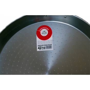 Paellera de hierro, 42 cm de diámetro, con 2 asas. Agritech Store