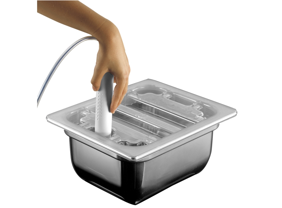 Acero caliente H 200 1/1 Gastronorm tapa y policarbonato Agritech Store